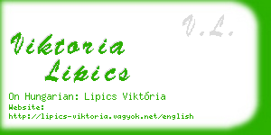 viktoria lipics business card