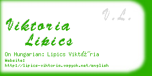 viktoria lipics business card